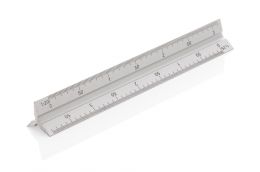 Aluminium driehoekige liniaal 15 cm