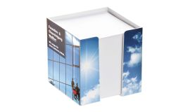 Memoblokhouder met opdruk