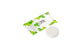 Flowpack met druivensuiker pepermunt tablet