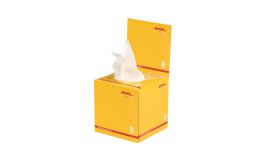 Kubus tissuebox met flap bedrukken