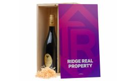 Houten wijnkist 2 vaks (750 ml)