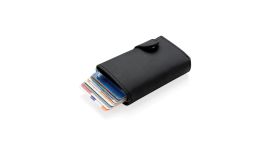 Aluminium RFID kaarthouder met PU portemonnee