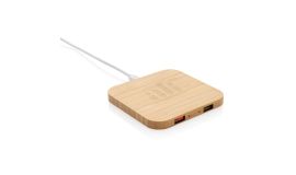 Bamboe 10W draadloze oplader met USB