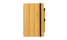 Bamboe notitieboek en infinity potlood set