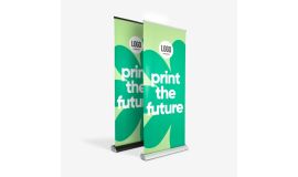 Deluxe roll-up banner