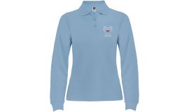 Estrella 220 g/m² damespolo met lange mouwen