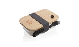 Glazen lunchbox met bamboe deksel