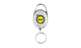 Roller clip sleutelhanger gemaakt van RCS gerecycled plastic