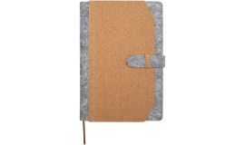 Viviana A5 notitieboek van gerecycled vilt en kurk