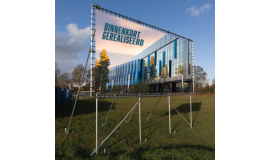 Vrijstaand spandoekframe